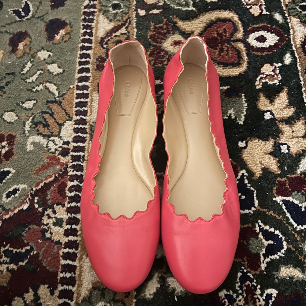 Chloe Scalloped flats Never worn